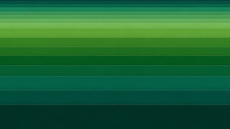 Abstract green background with stripes. Horizontal lines. 3d renderingの素材