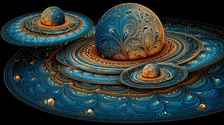 Fractal 3D artwork for creative design, art and entertainment