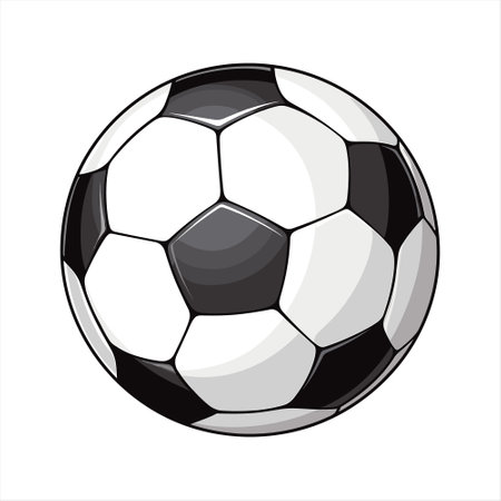 Soccer ball on a white background. Vector illustration. Eps 10のイラスト素材