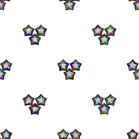 star pattern multicolorの写真素材