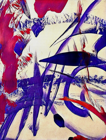 Abstract acrilic paintingの写真素材