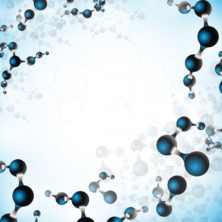 multicolor molecules vector for fabric paper and web design on blured background vector eps10のイラスト素材