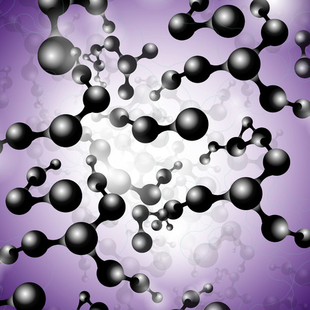 multicolor molecules seamless pattern for fabric, paper and web designの写真素材