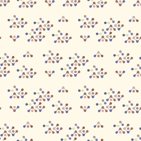 multicolor molecules seamless pattern vector eps10のイラスト素材