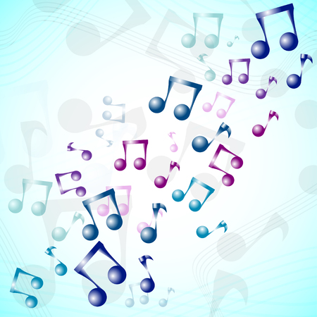 multicolor music background for fabric, paper and web designのイラスト素材