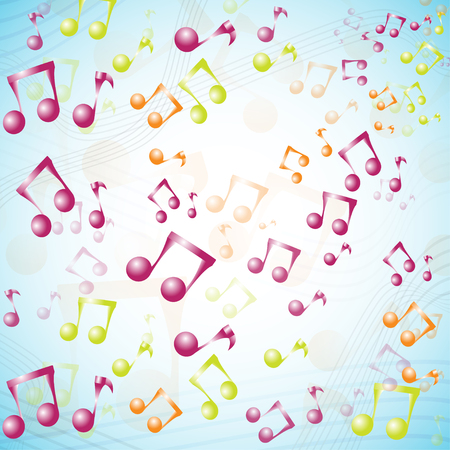 multicolor music background for fabric, paper and web designの写真素材