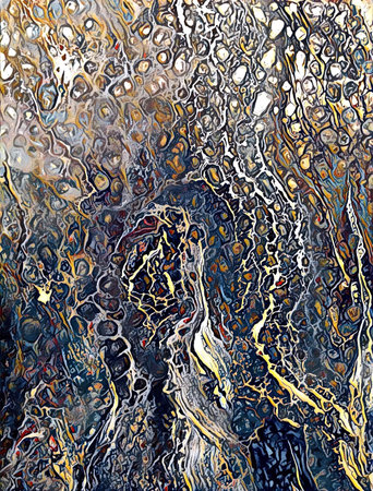Abstract acrylic painting like sea