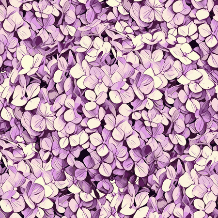 Seamless lilac pattern for textile, fabrics,scrapbooking and web design. Isolated colorful flowersのイラスト素材