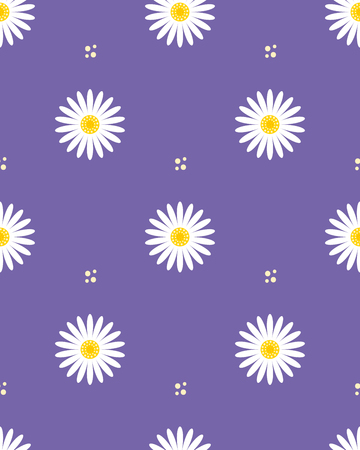 Daisy seamless patternのイラスト素材