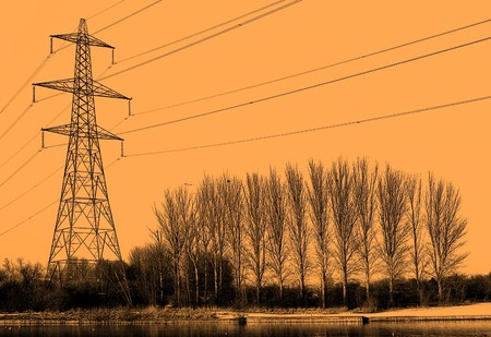  Electric pylon の写真素材