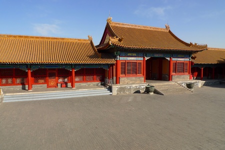  A side court building in the Forbidden City, Beijing, China のeditorial素材