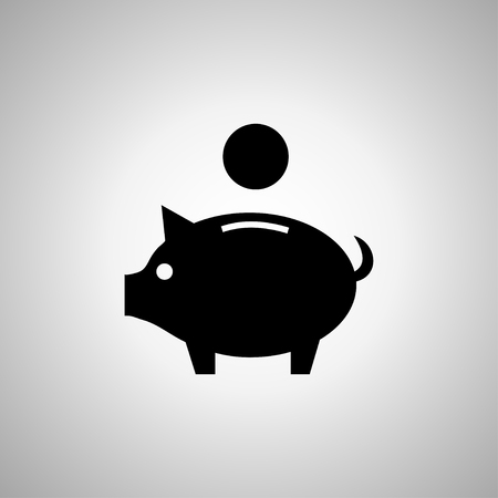 vector piggy money bank iconのイラスト素材