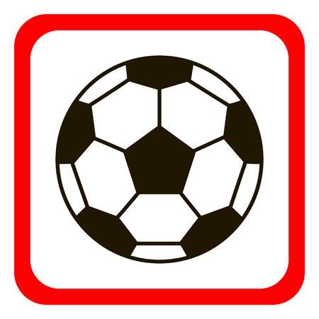 Soccer ball icon. Vector illustration.のイラスト素材