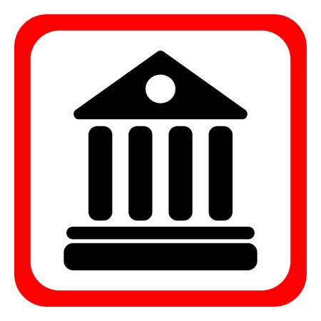 University icon on white background. Vector illustration.のイラスト素材