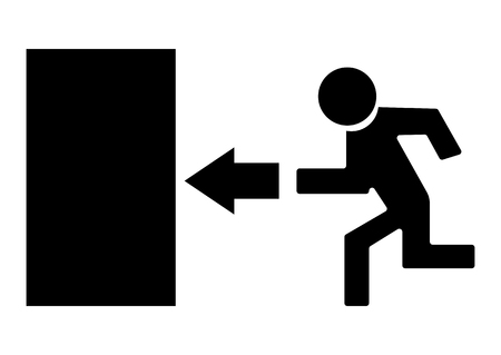 exit icon vector illustrationÂ 
のイラスト素材