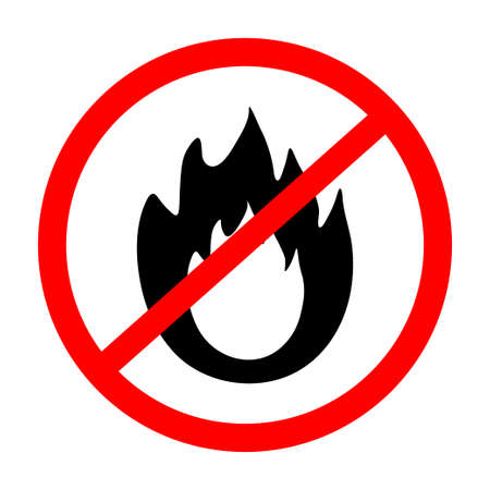 No fire vector sing icon.のイラスト素材