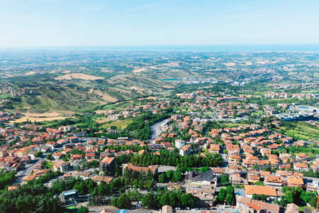 High view from San Marino.の写真素材