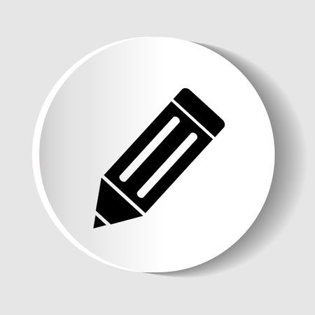 Pencil icon, edit icon vector for web, computer and mobile appのイラスト素材