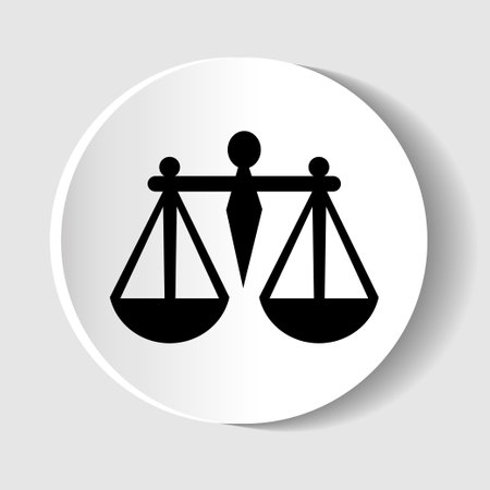 Scales Icon for web design and mobile applicationsのイラスト素材