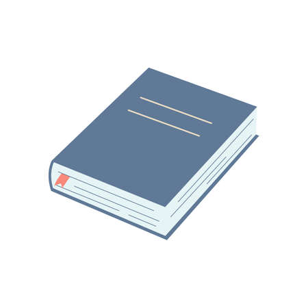 World book day concept, studying, learning. Book in cartoon flat style. Vector illustration of hand drawn educational, encyclopedias, plannerのイラスト素材