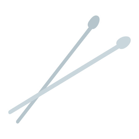 Needles in cartoon style. Hand drawn vector illustration of knitting supplies, handicraft accessories, concept of hobby, leisure time needleworkのイラスト素材