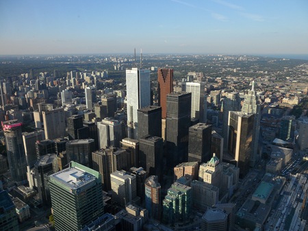 Aerial view of Toronto, Ontario, Canadaのeditorial素材