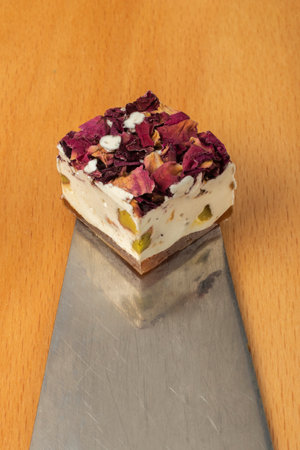 sweet turkish delight close up various fruit flavoredの写真素材