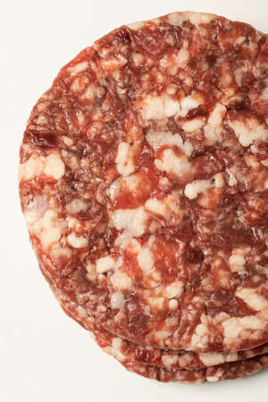 close-up of sliced veal, red meat, raw uncooked fresh meatの写真素材