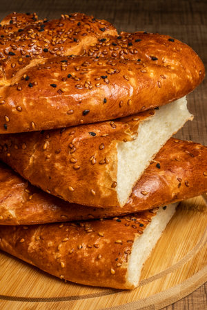 close-up traditional iftar sweet ramadan pita