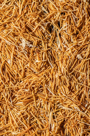 close-up background freshly roasted buttered vermicelliの写真素材