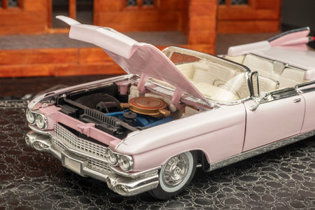 close-up hobby collectible miniature classic model car model design detail