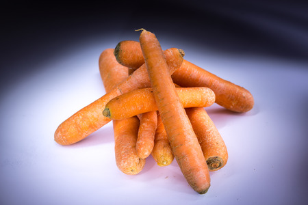 Real carrot in lightの写真素材