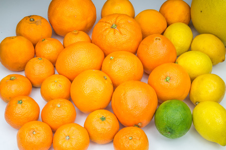 Citrus background painted with lightの写真素材