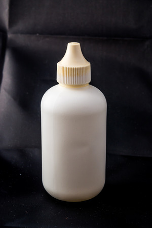 White clean bottle with white capの写真素材