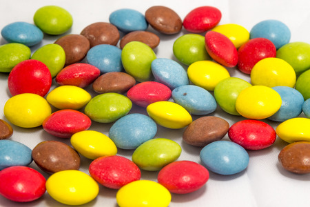 Colorful smartiesの写真素材