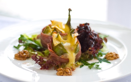 Figs stuffed with cheeseの写真素材