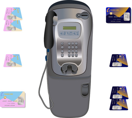 Pay telephone.のイラスト素材