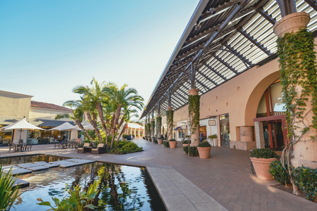 Beautiful Patio in Shopping Mallの写真素材