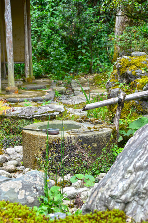 Device for scaring birds from gardensの写真素材