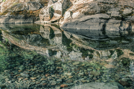 Beautiful nature scenery at Yosemite National Park, Californiaの写真素材