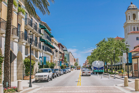 Beautiful cityscape of West Palm Beachの写真素材