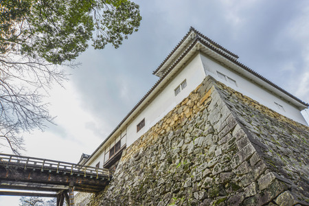 Autumn scenery of Hikone castleのeditorial素材