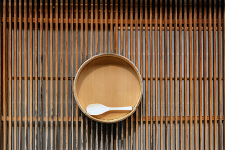 Unique display of the storefront in Kyotoの写真素材