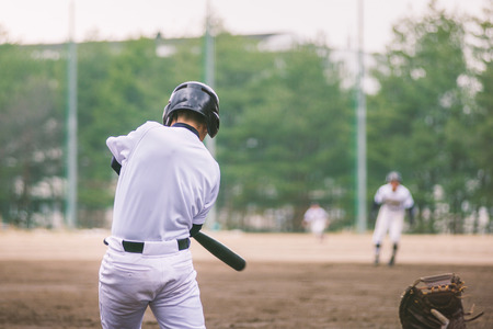High School Baseball playerのeditorial素材