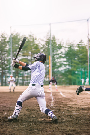 High School Baseball playerのeditorial素材