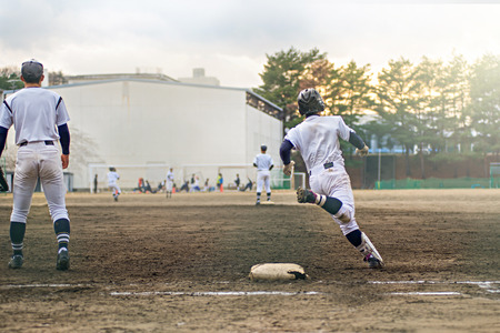 High School Baseball playerのeditorial素材
