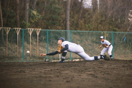 High School Baseball playerのeditorial素材