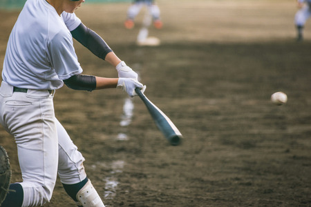 High School Baseball playerのeditorial素材