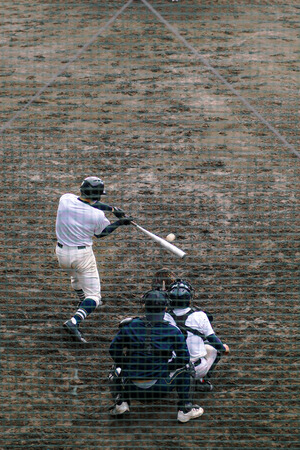 High School Baseball playerのeditorial素材
