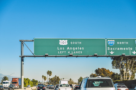 Scenery of the highway 101の写真素材